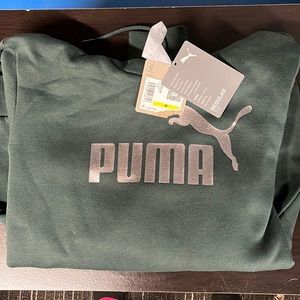 Brand New Green & Silver Puma Hoodie